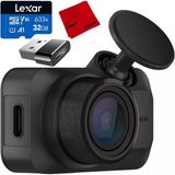 Garmin 010-02899-00 Dash Cam Mini 3 Ultracompact 1080P With 140 Degree Field Of View Sche With Lexar 32Gb Memory Card, Microfiber Temizlik Kumaşı Ve Deco Essentials