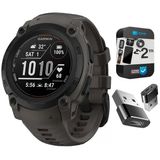 Garmin 010-02932-00 Instinct E 40Mm Rugged Açık Gps Smartwatch 7/24 Sağlık İzleme (Charcoal) Sche İle 2 Yıl Cps Koruma Paketi +Deco Essentials Converter Adapt Type C Adaptörü, Type-C Usb C