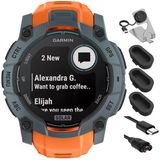 Garmin 010-02935-01 Instinct 3-50 Mm Açık Gps Smartwatch Solar Twilight With Solstice Band Sche With Şarj Dock, Dust Cover For Watch 3 Pack And Usb Type C Şarj Ve You Cable