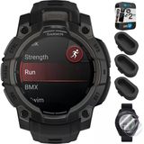 Garmin 010-02936-00 Instinct 3-45 Mm Açık Gps Smartwatch Amoled Black Band Sche İle Dust Cover 3 Pack, 2Pack Ekran Koruyucu Ve 2 Yr Cps Geliştirilmiş Koruma Paketi