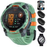 Garmin 010-02936-01 Instinct 3-45 Mm Açık Gps Smartwatch Amoled Neo Tropic With Neo Tropic Band Sche With Dust Cover 3 Pack, 2Pack Ekran Koruyucu Ve