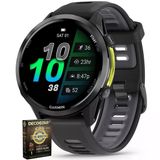 Garmin 010-02969-00 Forerunner 970 Gps Smartwatch Carbon Gray Dlc Titanyum Ve Black Band Sche İle Cps Exclusive 26 Ay Koruma Paketi (Beach-Cps-26M1000atv)