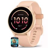 Garmin 010-02985-03 Vıvoactıve 6 Health And Fitness Gps Smartwatch Pink Dawn With Silikon Band Sche With 2 Yr Cps Geliştirilmiş Koruma Paketi