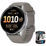 Garmin 010-03014-01 Venu 4, 45 Mm Sağlık Ve Fitness Gps Smartwatch, Silver Gray Band Sche İle 2 Yr Cps Geliştirilmiş Koruma Paketi