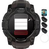 Garmin 010-03020-00 Instinct 3-50 Mm Açık Gps Smartwatch Amoled Black With Black Band Sche With Silikon Dust Cover 3 Pack, Ekran Koruyucu Ve 2 Yr Cps Geliştirilmiş Koruma Paketi