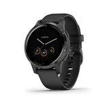 Garmin 010-N2172-11Aktif 4S Gps Smartwatch, Slate Paslanmaz Steel Bezel İle Black Case Ve Silikon Band