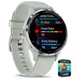 Garmin 010-N2785-01 Venu 3S Health Fitness Gps Smartwatch Silver Bezel/Gray Band (41Mm) Refurbished Sche İle 2 Yr Cps Geliştirilmiş Koruma Paketi