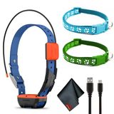 Garmin Alpha T20 Gps Köpek İzleme Collar, Konum Tracker Collar With Multicolor Led Beacons And Universal Dimension Sche With Green And Blue Collars With Temizlik Kumaş