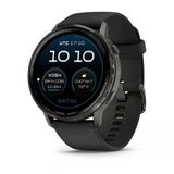 Garmin D2tm Air X15, Touchscreen Aviator Smartwatch With Gps, Havacılık Hava, Flashlight, Health And Wellness Features And More, Slate With Black Silikon Band