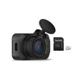 Garmin Dash Cam Mini 3 Ultra-Compact 1080P Camera With 140-Degree Field Of View (Black) Sche With 64Gb Uhs-I Microsdxc Memory Card With Sd Adaptör (2 Elements)