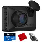 Garmin Dash Cam X110 Compact 1080P Hd, 140 Derecelik View Sche With Lexar 32Gb Microhc/Mikrosdxc Card, Deco Gear Microfiber Temizlik Kumaş & Converter Adapt Type C Adaptör