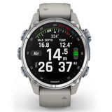 Garmin Descent Mk3 Paslanmaz Çelik 43 mm Fog Gri Akıllı Saat