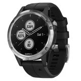 Garmin Fenix 5 Plus, Premium Multisport Gps Smartwatch, Özellikler Renk Topo Haritalar, Kalp Puanı İzleme, Müzik Ve İletişimsiz Ödeme, Black/Silver
