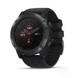 Garmin Fenix 5 Plus Premium Multisport Gps Smartwatch With Color Topo Maps, Heart Rate Watch, Music And Garmin Pay With Black Band