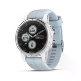 Garmin Fenix 5S Plus, Smaller-Sized Multisport Gps Smartwatch, Özellikler Renk Topo Haritalar, Kalp Puanı İzleme, Müzik Ve İletişimsiz Ödeme, Gümüş / Beyaz Işık Blue Band İle