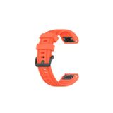 Garmin Fenix 6S Pro Solar Uyumlu Quick Fit Ozellikli Silikon Kordon Nektarin