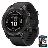 Garmin Fenix 7 Pro Sapphire Solar, Gps Smartwatch, Yapılı Flashlight (Black) Sche İle 2 Yıl Geliştirilen Koruma Paketi