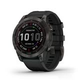 Garmin Fenix 7 Sapphire Solar, Adventure Smartwatch, Solar Şarjleri İle, Rugged Outdoor Watch With Gps, Touchscreen, Wellness Özellikler, Karbon Gray Dlc Titanyum