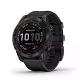 Garmin Fenix 7 Sapphire Solar, Smartwatch, Solar Şarj Gürültüleri İle Rugged Outdoor Watch With Gps, Touch, Wellness Özellikler, Karbon Gray Dlc Titanyum, Black Band İle