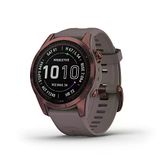 Garmin Fenix 7S Sapphire Solar, Smaller Adventure Smartwatch, Solar Şarj Yararlıları İle Rugged Gps, Touch, Wellness Özellikler, Dark Bronz Titanyum İle Shale Gray Band