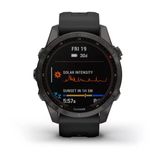 Garmin Fenix 7S Sapphire Solar, Smaller Adventure Smartwatch, Solar Şarj Yararlıları İle Rugged Gps, Touch, Wellness Özellikler, Karbon Gray Dlc