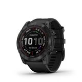 Garmin Fenix 7X Sapphire Solar, Büyük Boyutlu Macera Smartwatch, Solar Şarj Gürültüleri İle Rugged Outdoor Watch With Gps, Touchscreen, Wellness Özellikler, Black Dlc Titanyum, Black Band İle