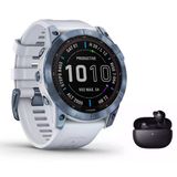 Garmin Fenix 7X Sapphire Solar Gps Çoklu Spor Akıllı Saat Dokunmatik Ekranı - Dlc Titan - Müzik Çalar - Navigasyon - Taş Beyazı/Be