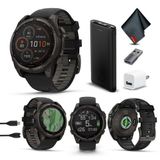 Garmin Fenix 8 47MM Güneş Safir Çoklu Spor GPS Akıllı Saat Siyah Gri Silikon Bantlı Karbon Gri DLC Titanyum, Dahili LED El Feneri, Sağlık ve...