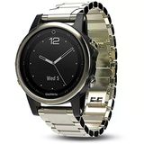 Garmin Fhinonix 5S, Premium Ve Rugged Smaller-Sized Multisport Gps Smartwatch, Sapphire Glass, Işık Gold W / Metal Band
