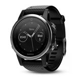 Garmin Fhinonix 5S, Premium Ve Rugged Smaller-Sized Multisport Gps Smartwatch, Silver/Black
