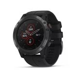 Garmin Fhinonix 5X Plus, Ultimate Multisport Gps Smartwatch, Özellikler Renk Topo Haritalar Ve Pulse Ox, Kalp İzleme, Müzik Ve Pay, Black Band