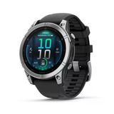 Garmin fēnix® E – 47 mm, AMOLED, Premium Çoklu Spor GPS Akıllı Saat, Uzun Ömürlü Pil Ömrü, Siyah Bantlı Paslanmaz Çelik