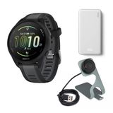 Garmin Forerunner 165 Gps Smartwatch (Black Ve Slate Gray) Sche With Silhouette 6.000Mah Portatif Accessory (Beyaz) Ve Focus Camera Portable Şarj Sta