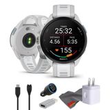 Garmin Forerunner 165 Gps Smartwatch, Fitness Tracker Kadınlar Ve Erkekler İçin Akıllı İzleme Aksesuarlar - Mist Gray/Whitestone