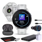 Garmin Forerunner 165 Music Gps Smartwatch, Fitness Tracker Kadınlar Ve Erkekler İçin Akıllı İzleme Aksesuarlar - Mist Gray/Whitestone