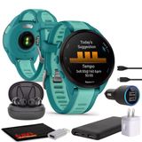 Garmin Forerunner 165 Music Gps Smartwatch, Fitness Tracker Kadınlar Ve Erkekler İçin Akıllı İzleme Aksesuarlar - Turquoise/Aquaqua
