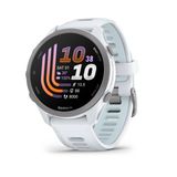 Garmin Forerunner® 170, 43mm, Beyaz Taş/Bulut Mavisi | GPS Koşu Akıllı Saati, Hız ve Mesafe, Günlük Önerilen Egzersizler, Garmin Coach, Uyarlanabilir Antrenman Planları