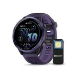Garmin Forerunner 570-47Mm Indigo Alüminyum With Imperial Mor/Indigo Band Sche With Pirelli Clip-On Flashlight (2 Elements)