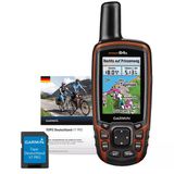 Garmin Gps Dış Mekan El Haritası 64S + Almanya V7 Pro Paketi Microsd, Tek Boyut, 020-00260-03