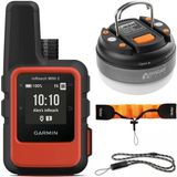 Garmin İnreach Mini 2 Portatif Uydu İletişimci/Gps Navigator (Flame Red) Accessory | Resmi Abd Ortak Modeli | Sche With Led Brite-Nite Dome Lantern Flashlight For Camping