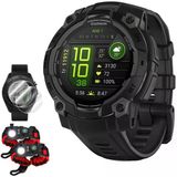 Garmin Instinct 3-45 Mm Açık Gps Smartwatch, Amoled, Black Band 010-02936-00 Sche With Deco Essentials 2X Ekran Koruyucu & 2X Taktik Acil Paracord D