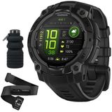 Garmin Instinct 3-45 Mm Açık Gps Smartwatch, Amoled, Black Band With Hrm 200 Heart Rate Monitor (M-Xl) Sche With Deco Essentials Collapsable Water Şişe