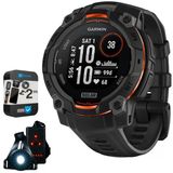 Garmin Instinct 3-45 Mm Açık Gps Smartwatch, Solar, Black Band 010-02934-00 Sche With 2 Yr Cps Geliştirilmiş Koruma Paketi & Deco Essentials Weara