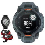 Garmin Instinct 3 45 Mm Açık Gps Smartwatch Solar Twilight Band 010-02934-01 Sche With Deco Essentials 2X Ekran Koruyucu & 2X Taktik Paracord Duş