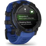 Garmin Instinct 3 45 mm Amoled Siyah Mavi Silikon Kayışlı Akıllı Saat - Standart