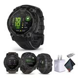 Garmin Instinct 3 45Mm, Amoled, Açık Gps Smartwatch, 7/24 Fitness Ve Taktik Smart Watch, 18 Günlük Battery Life, Built-İn Flashlight, Black (010-