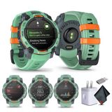 Garmin Instinct 3 45Mm, Amoled, Açık Gps Smartwatch, 7/24 Sağlık İzleme, 18 Günlük Battery Life, İnşa Edilmiş Flashlight, Neo Tropic (010-02