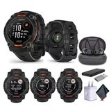 Garmin Instinct 3 45Mm, Solar Charged Display, Rugged Outdoor Gps Smartwatch, Metal-Reinforced Bezel, Built-İn Flashlight, Black (010-02934-00) Erkek