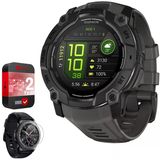 Garmin Instinct 3-50 Mm Açık Gps Smartwatch, Amoled, Black Band 010-03020 Sche With 2 Yr Cps Geliştirilmiş Koruma Paketi & Deco Essentials Ekran Koruyucu