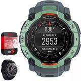 Garmin Instinct 3-50 Mm Açık Gps Smartwatch, Amoled, Neo Tropic With Twilight Band 010-03020 Sche With 2 Yr Cps Geliştirilmiş Koruma Paketi & Deco Essentials Ekran Koruyucu